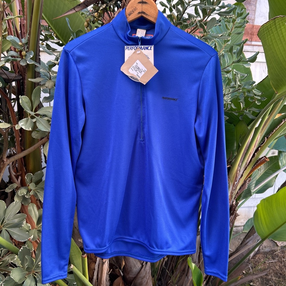 Vintage 2000s Performance USA Cycling Blue 1/4 Zip Jersey Men’s M NOS